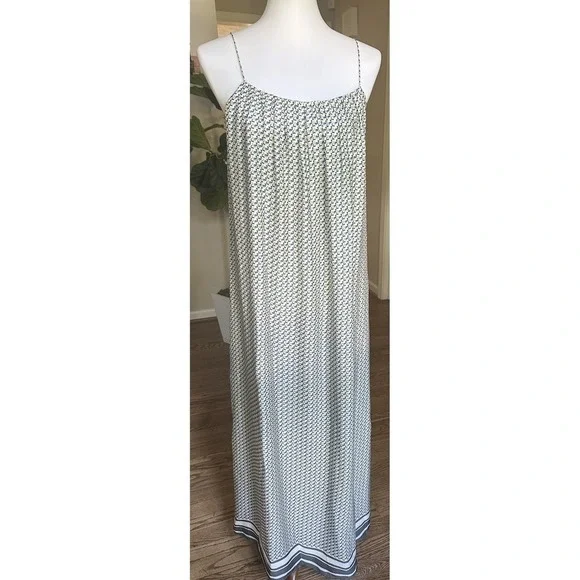 Vince Silk Long Dress Multicolor Size Small - Picture 3 of 4